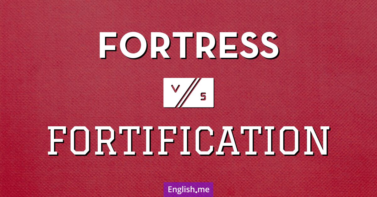 Exploring the boundary: "fortress" vs. "fortification"