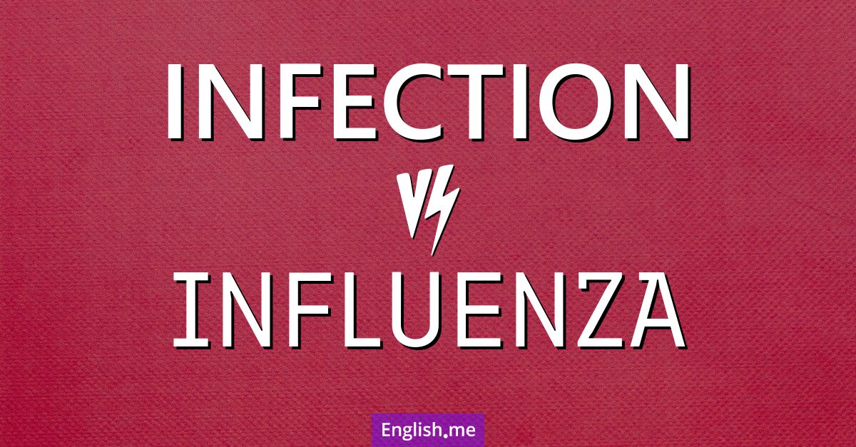 Exploring connections: "infection" vs. "influenza"