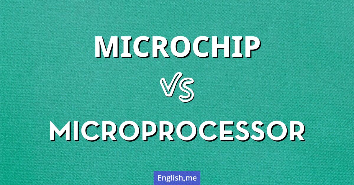 "Microchip" vs "microprocessor": understanding tech's building blocks