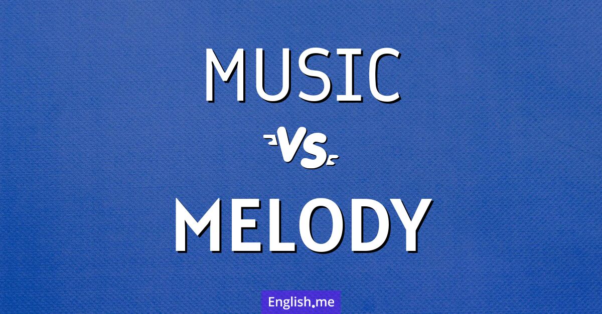 Harmonizing concepts: "music" vs. "melody"