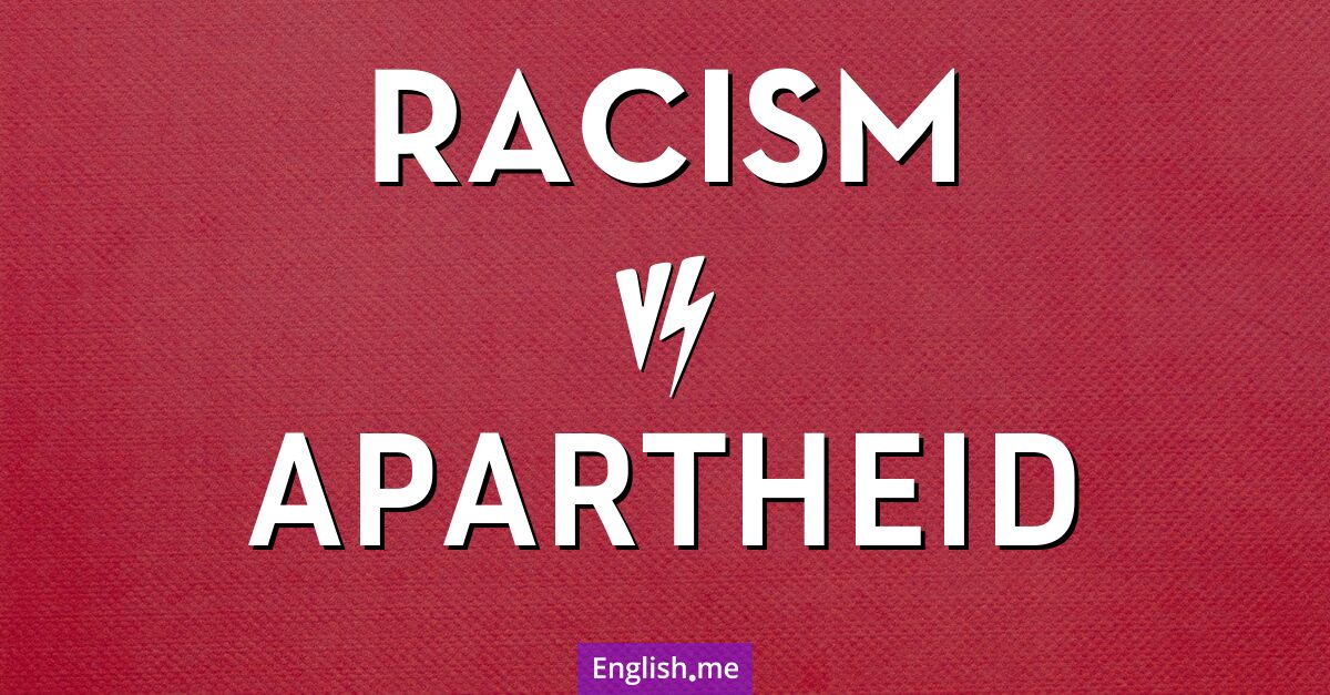 Beyond words: exploring "racism" and "apartheid"