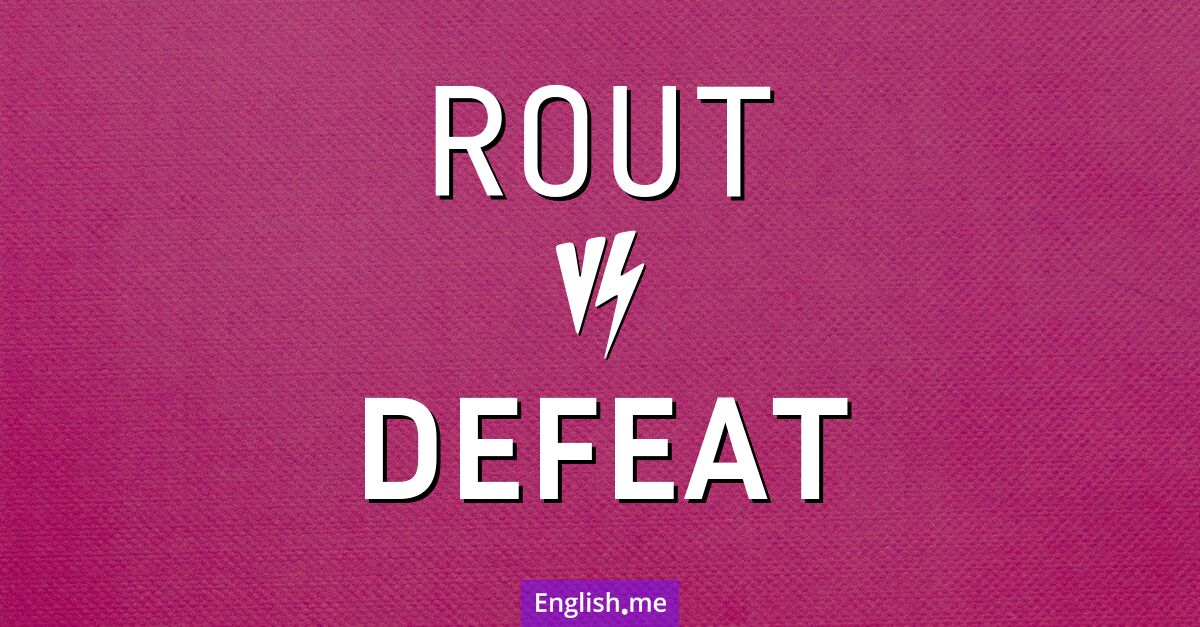 "Rout" vs. "defeat": beyond the battle lines of language