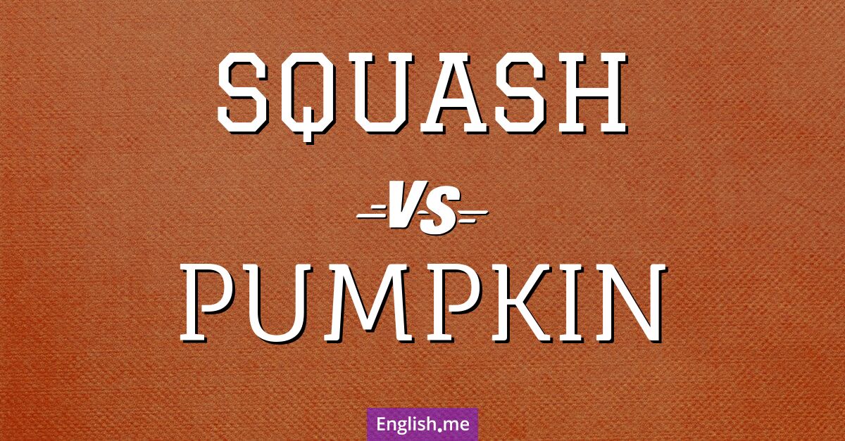 "Squash" vs. "pumpkin": a harvest of words