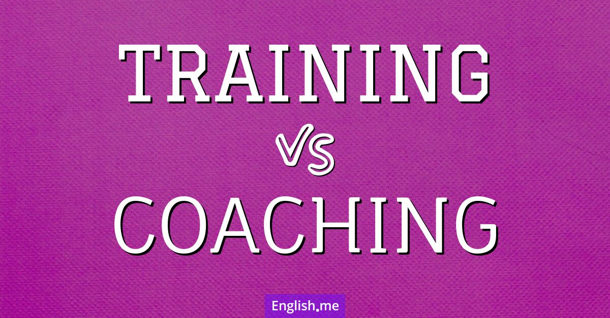 Guiding paths: exploring "training" vs. "coaching"