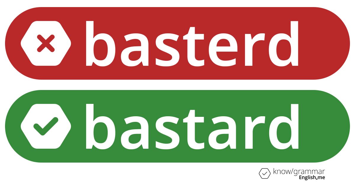 "Basterd": the typo that thinks it’s edgy