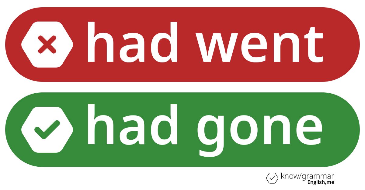 When grammar trips: the misstep of "had went"