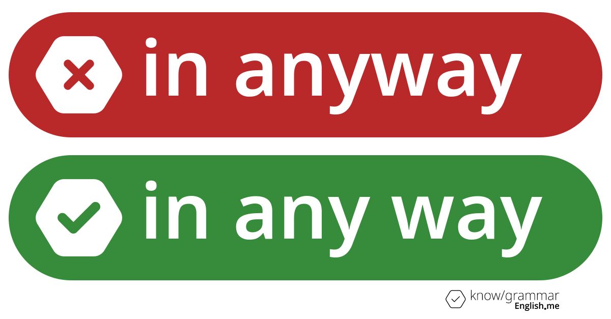 In anyway or in any way. What's correct?