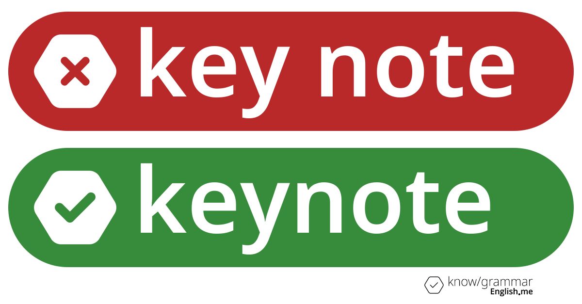 Unlocking the truth: why "key note" is a common mistake