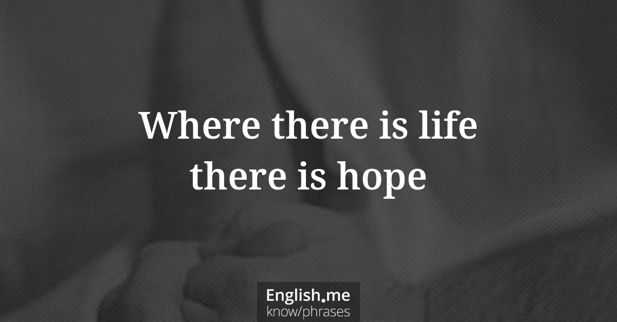 Where there is life there is hope